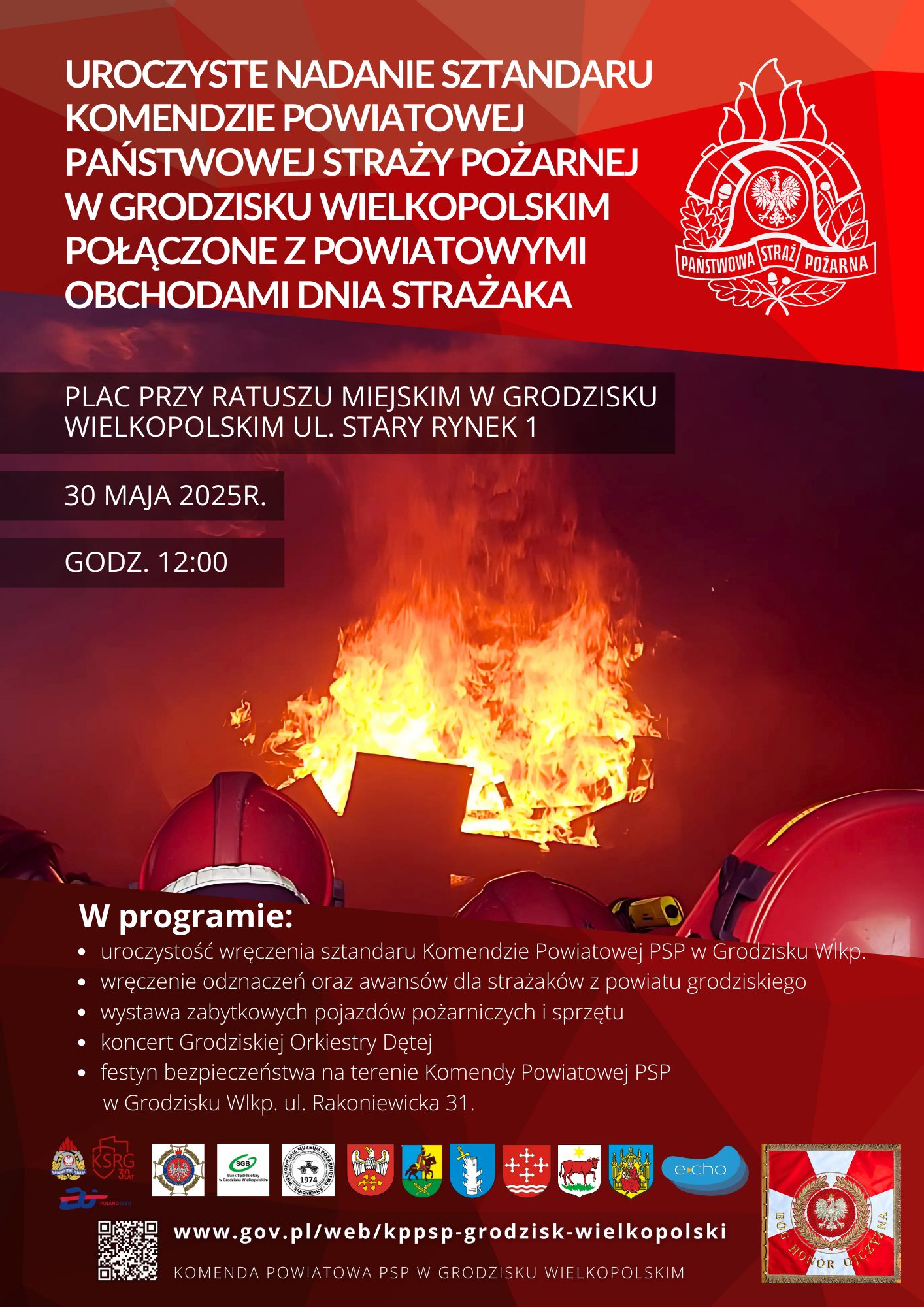 Uroczystość nadania sztandaru KP PSP