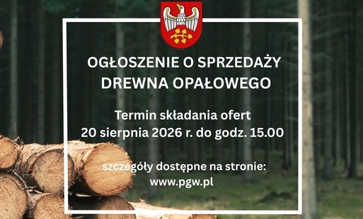 Zdjęcie do OGŁOSZENIE O SPRZEDAŻY DREWNA